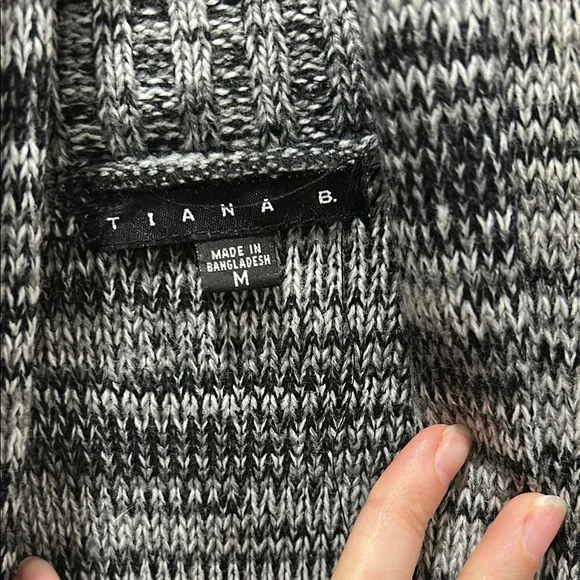 Tiana B. Black and Gray Knit Dress - Picture 3 of 4